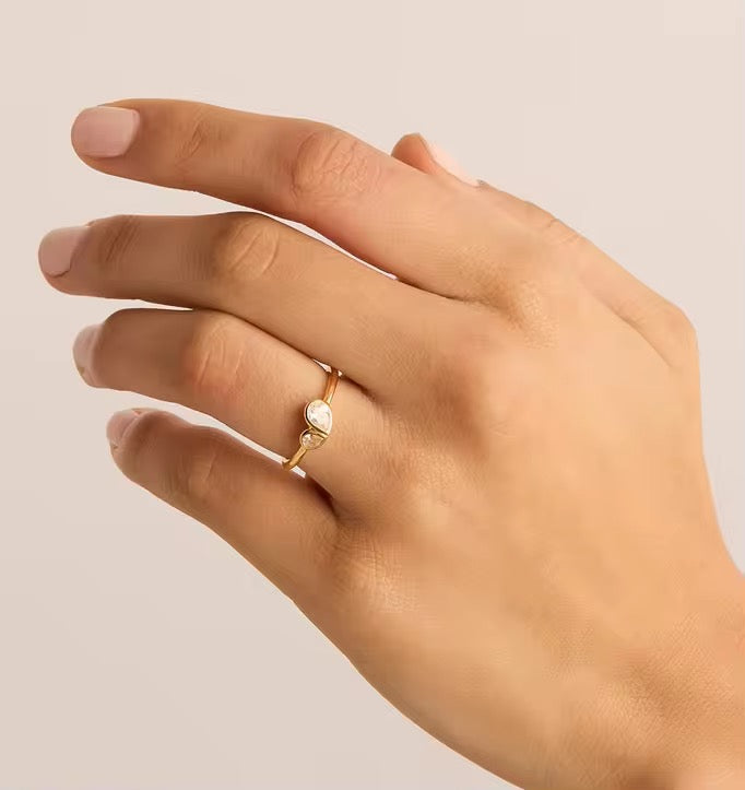 Bague Argent& Zircon - Dakar
