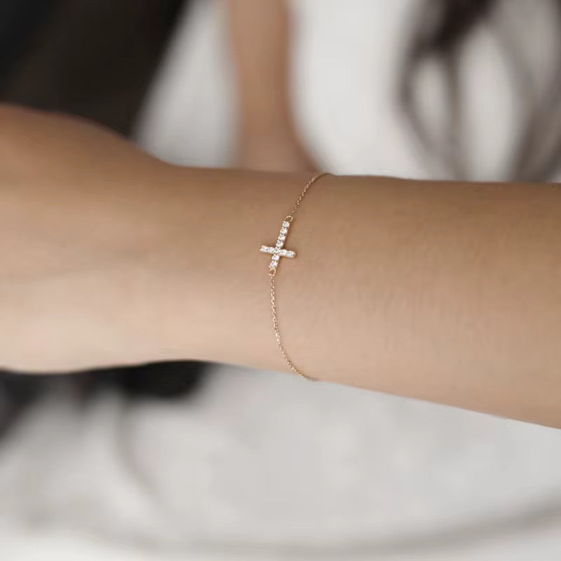 Bracelet Croix en Argent - Dakar